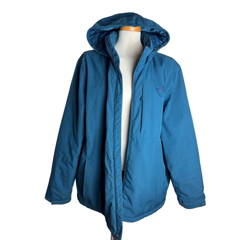 The North Face WindWall Blue Hooded Jacket Men’s XXL Full Zip Outdoor Coat